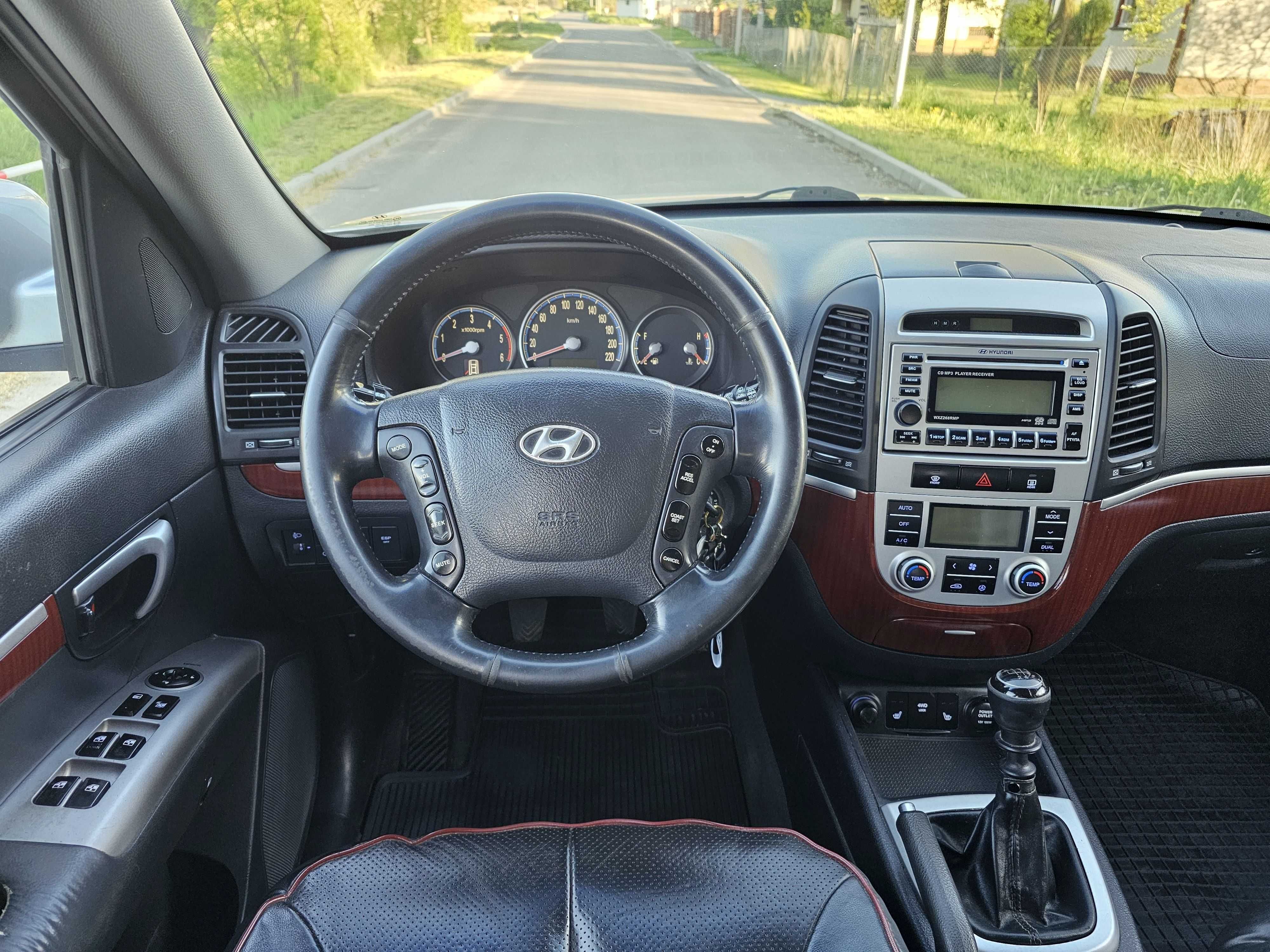Hyundai Santa Fe 2,2 D 155KM 2007r 4x4, Skóry, Klima, Z Włoch,Bez Rdzy