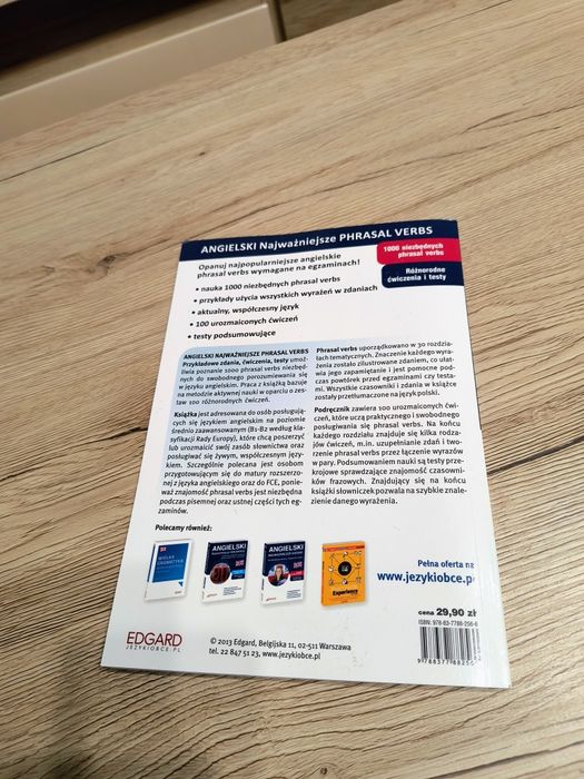 Książka Angielski najważniejsze phrasal verbs Edgard