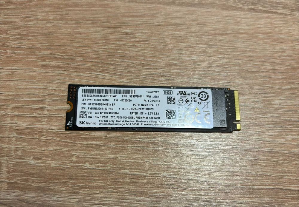 Dysk ssd m.2 PCIe gen3 x 4 SK hynix 256GB