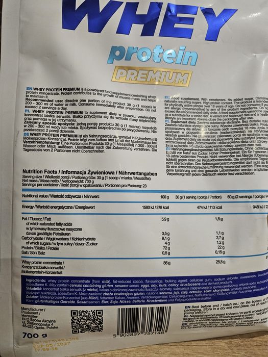 Białko AllNutrition dubajska czekolada