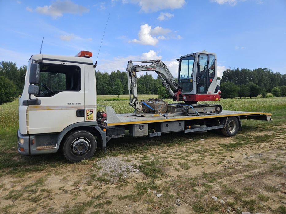 Pomoc drogowa MAN TGL 12.240, autolaweta, laweta, faktura VAT