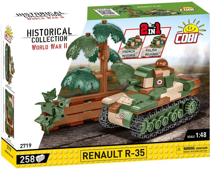 Klocki Cobi 2719 Czołg Renault R-35 Hc Ww2 258 El.