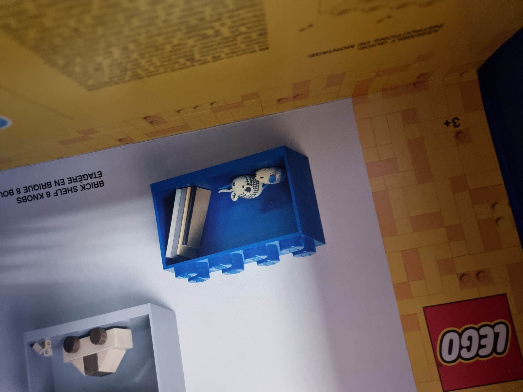 LEGO Półka z ośmioma wypustkami niebieska