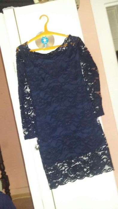 Vestido de cerimonia Novo renda azul