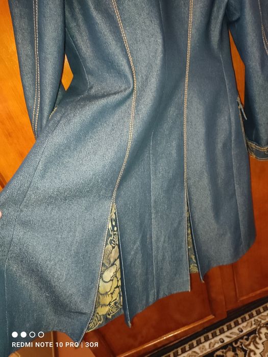 Шикарне джинсове пальто