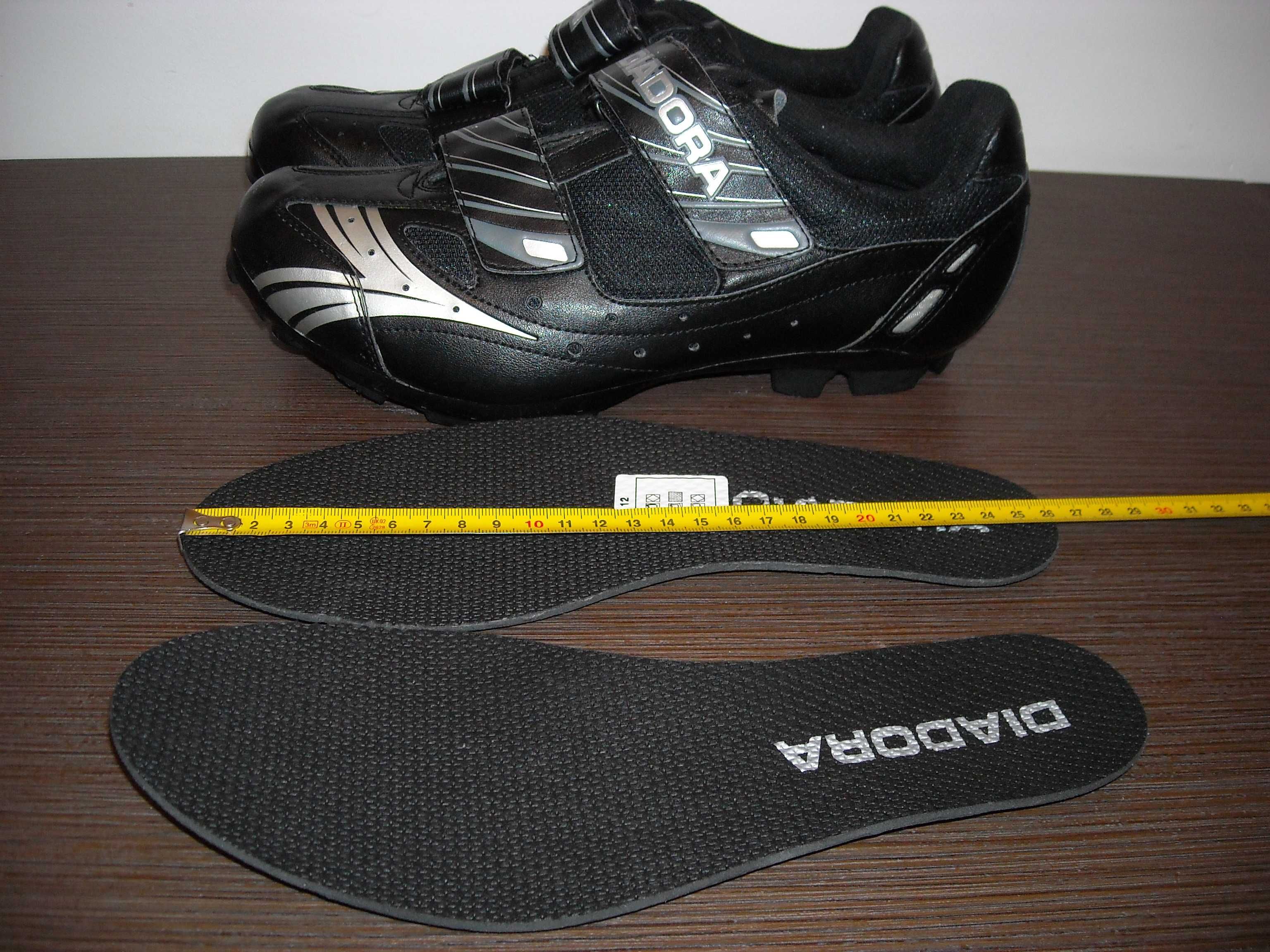 JAK NOWE! Buty kolarskie DIADORA z blokami MTB (SPD). Rozmiar: 42/26,5