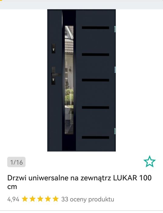 Polskie drzwi zewnętrzne INOX 100