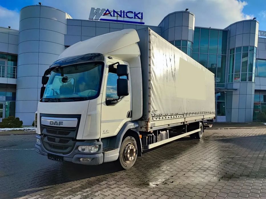 DAF LF 220 FA  Day Cab, Winda DHOLLANDIA, Burto-Plandeka, Automat, ASO