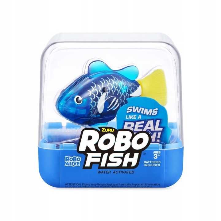 Zuru ROBO FISH Pływająca rybka NIEBIESKA nowa