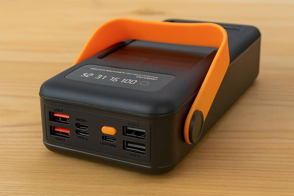 Потужний Повербанк на Сонячній Батареї 50000 mAh – PowerBank JS-635CX