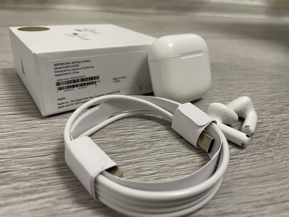 Навушники TWS AirPods 4 ANC white High Original Quality