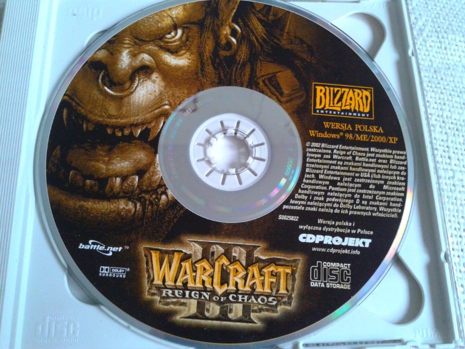 Warcraft III Reign of Chaos +soundtack disc PC