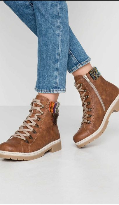 Жіночі зимові ботильйони, черевики Rieker