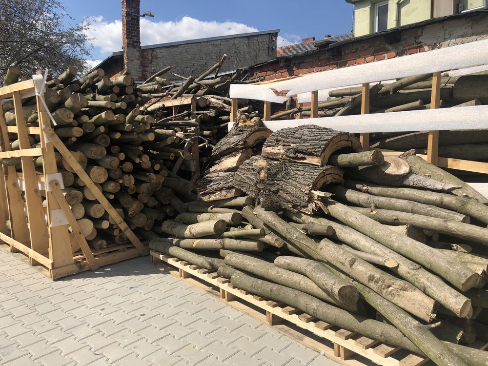 Drewno kominkowe opałowe Dąb Buk Jesion Platan