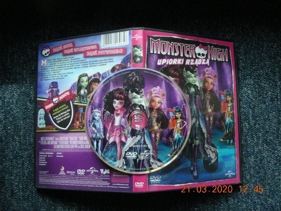 Film DVD dla dzieci: Monster High Upiorki rządzą