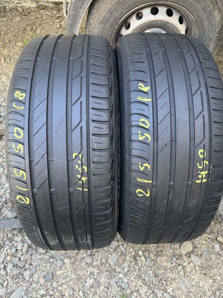 Шини резина 215 50 18 Bridgestone 5+mm 2шт. Лето летние