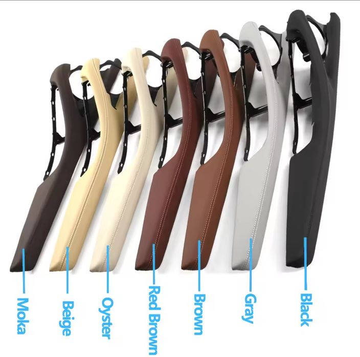 Puxador Pegas moldura Apoio de braço Pele BMW Série 5