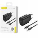 Szybka Ładowarka Sieciowa 25W Usb C +Gan Pd Do Telefonu + Kabel Usb-C