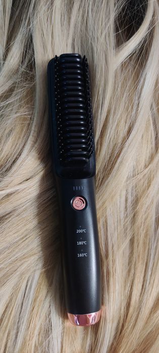 Выпрямитель волос расческа-утюжок щётка-выпрямитель беспроводная счётк