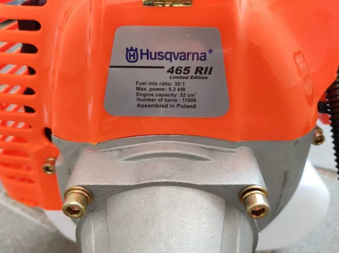 Мотокоса Husqvarna 465 RII 5,2 кВт, Бензокоса Хускварна, газонокосилка