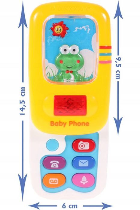 Telefon Smartfon Zabawka Z Dźwiękiem Rozsuwany  Dla Dzieci Do Zabawy