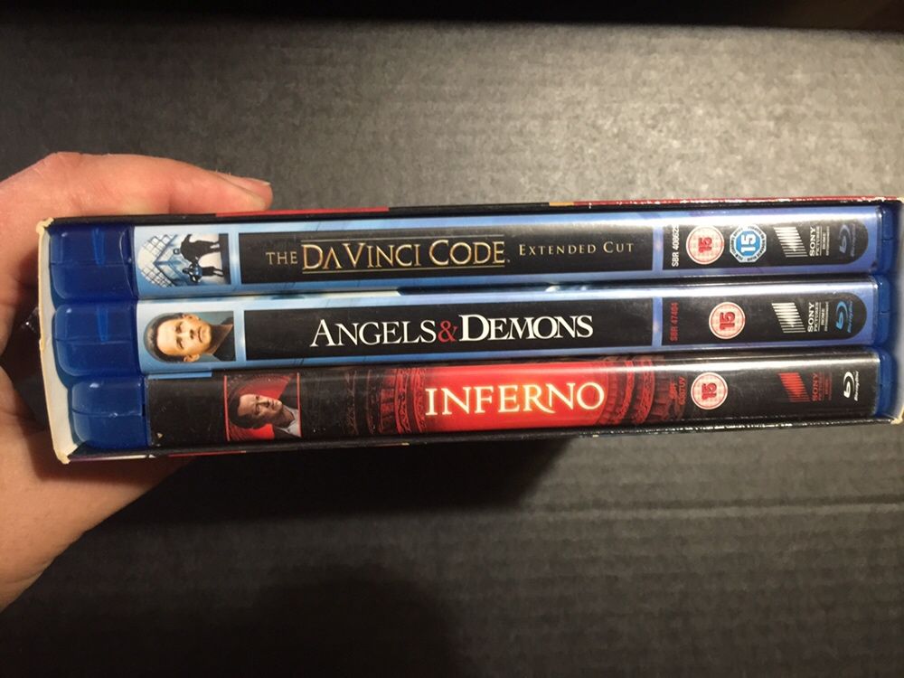 DVD blueray box set: Robert Langdon inferno - Angels&demons - da vinc