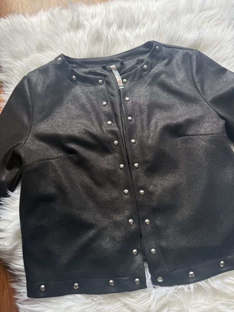 Marynarka bluza elegancka czarna Coccodrillo 158