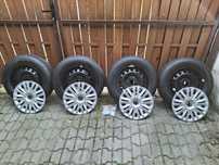 Sprzedam felgi stalowe 15 cali z oponami, kołpakami, śrubami. VW