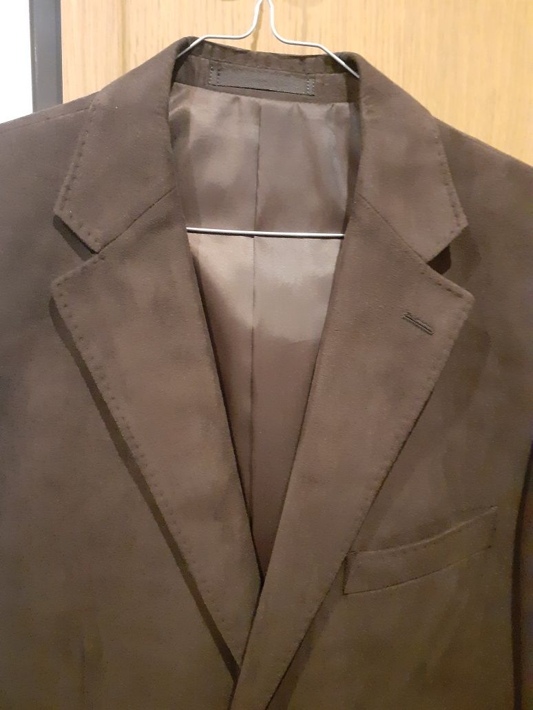 Blazer com efeito camurça