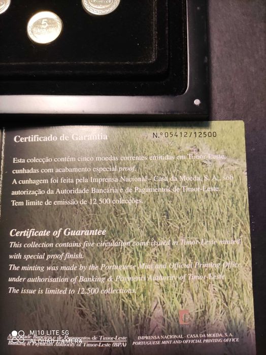 Moedas 2003 de antiga colônia TIMOR