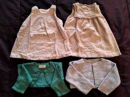 6 lotes de roupa de bebé menina 6-9 meses