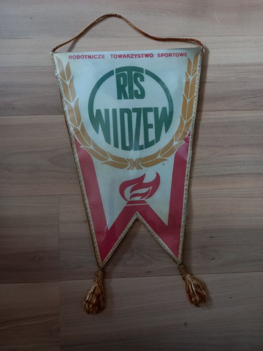 Proporczyk RTS WIDZEW ŁÓDŹ prl unikat