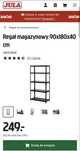 Regał magazynowy 90x180x40 cm Jula