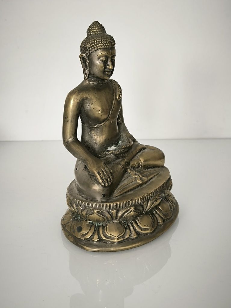 Stara figurka statuetka Budda Chiny Tybet XIX wiek