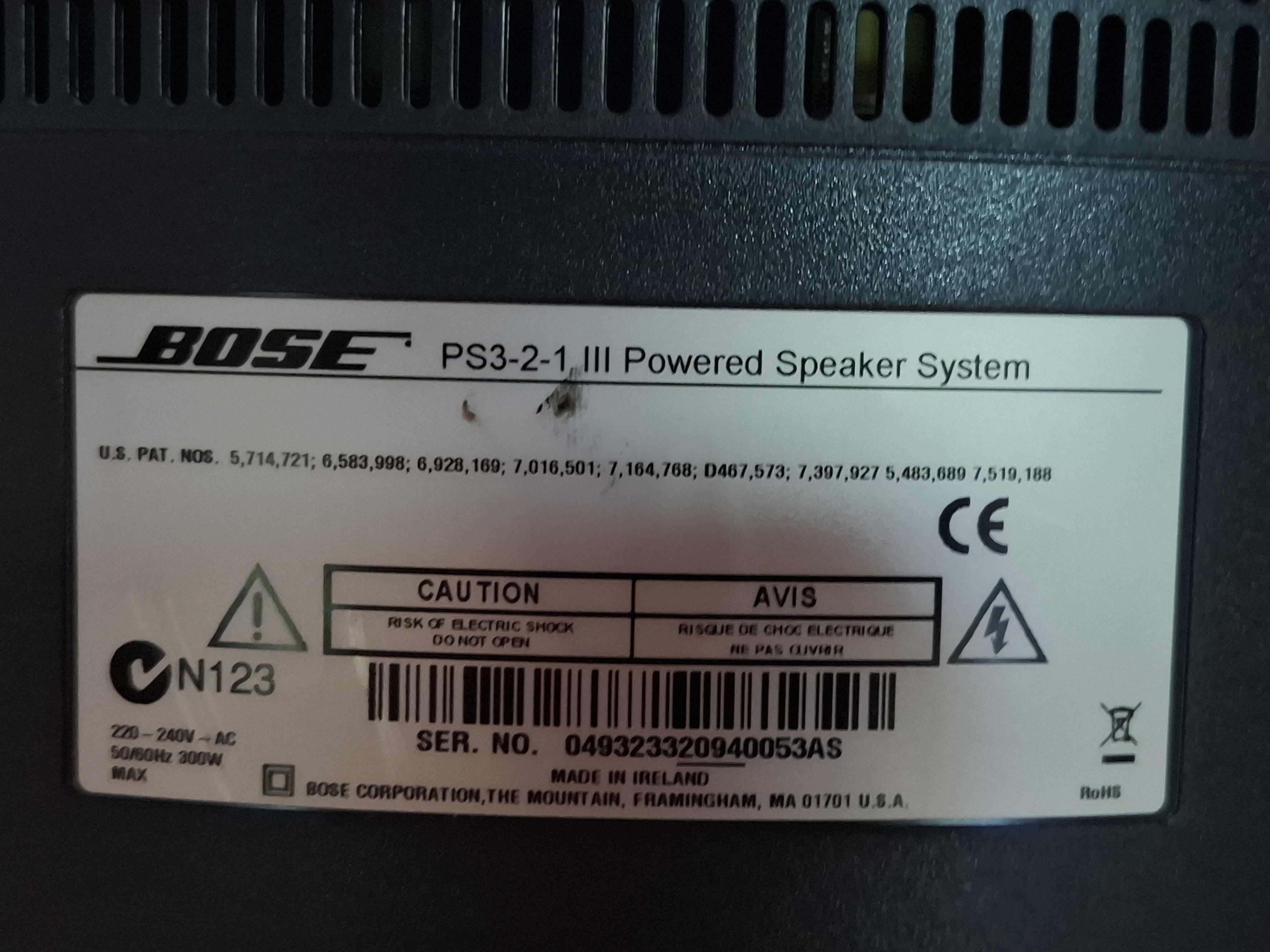 Sistema de Som Bose 3-2-1 GSX Series III