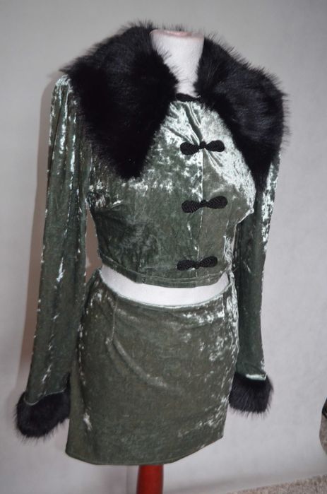 kostium komplet Shein M/S miętowa zieleń