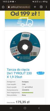 Tarcza do metalu 25 szt.