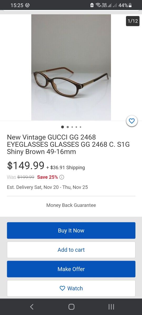 Okulary oprawki Gucci GG2468