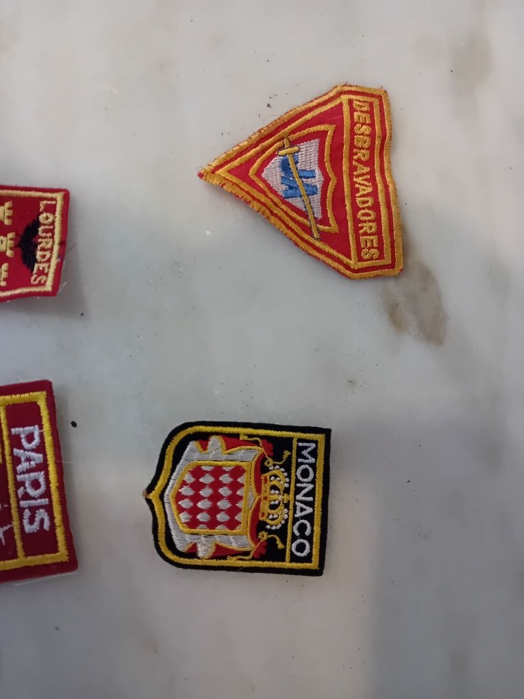 Conjunto de 4 Emblemas em Pano Coleccionáveis