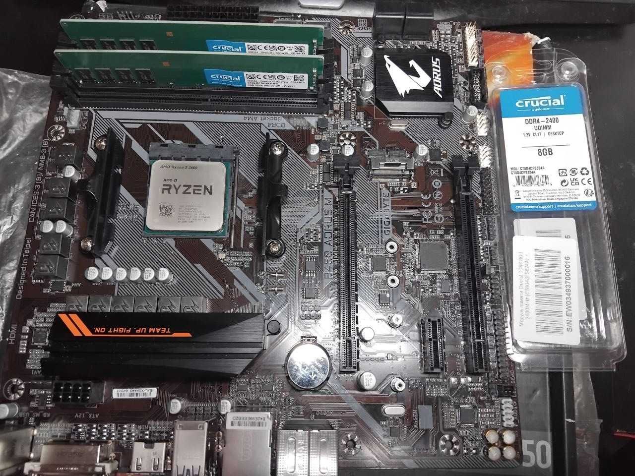 Крутий Комплект mAtx Am4 Aorus B450 5 3600 16Gb
