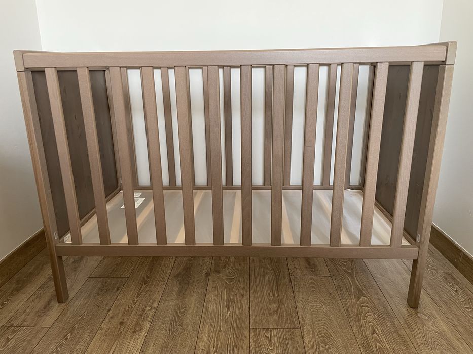 IKEA SUNDVIK łóżeczko dziecięce z materacem 120x60 drewniane