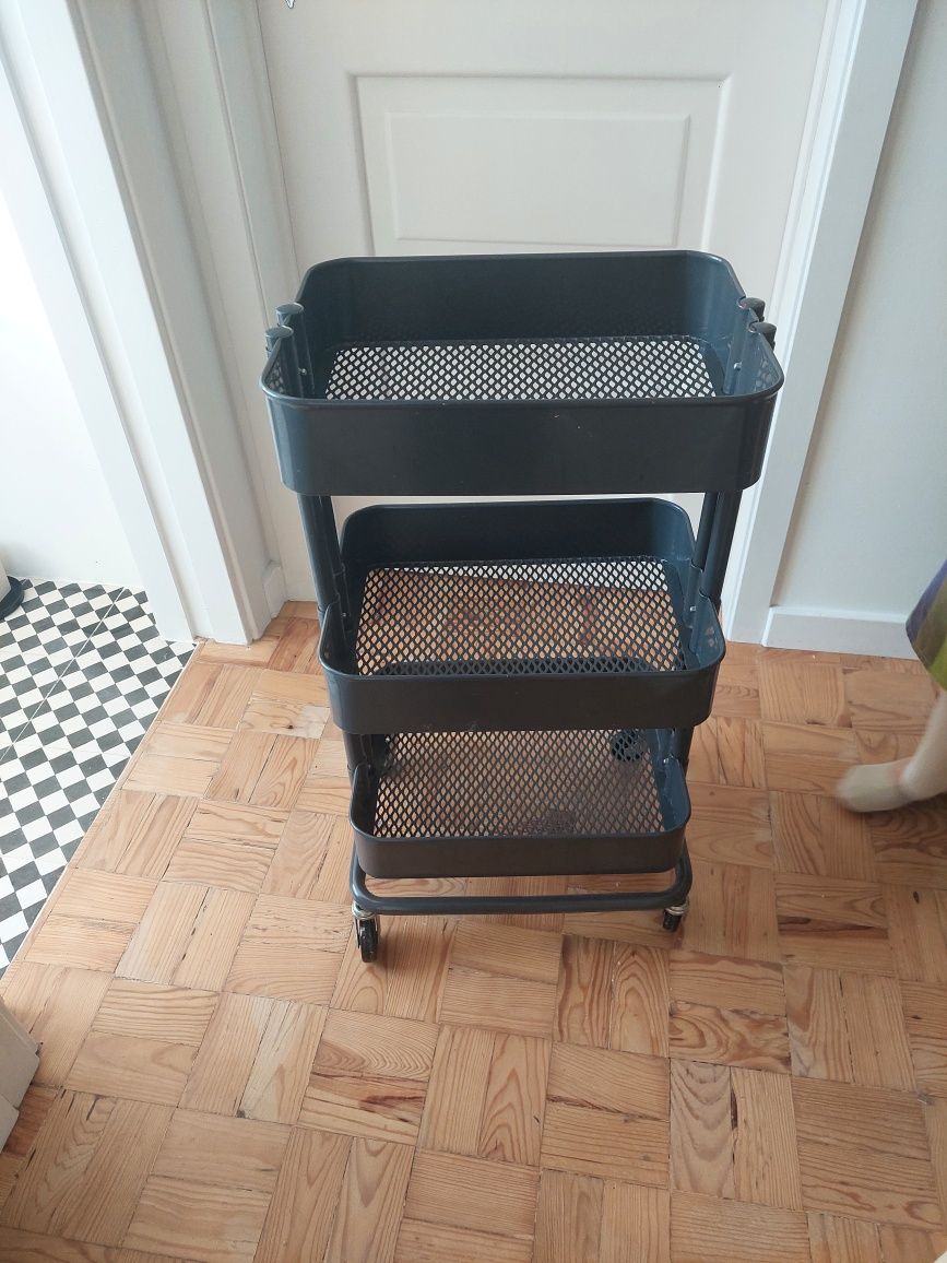 Carrinho cinzento raskog ikea