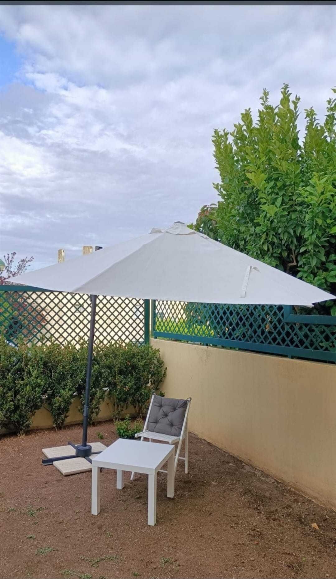 Chapéu de sol grande para exterior/jardim e capa de proteção