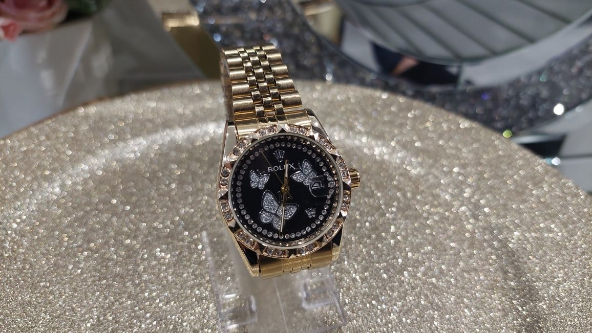 Zegarek Damski Rolex Datejust motylek złoty nowy