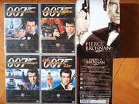 007 James Bond DVD z Roger Moore i Pierce Brosnan w puszkach