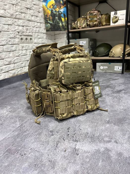 Оригинал плитоноска Single Sword пиксель, плитоноска, быстрый сброс