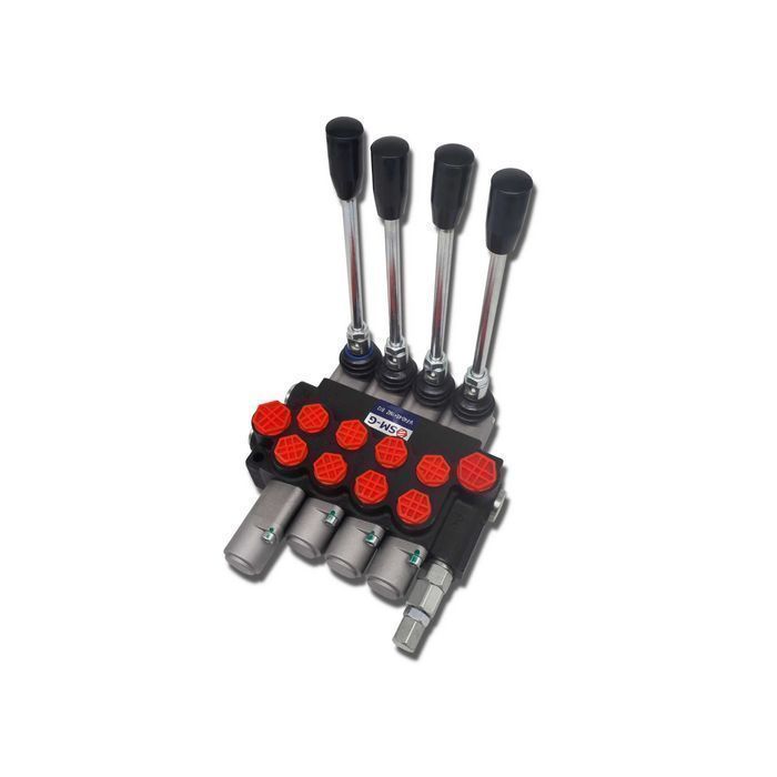 Rozdzielacz Hydrauliczny 4 SEKCJE 40L 1 Zatrzask SILNIKOWY [3676]