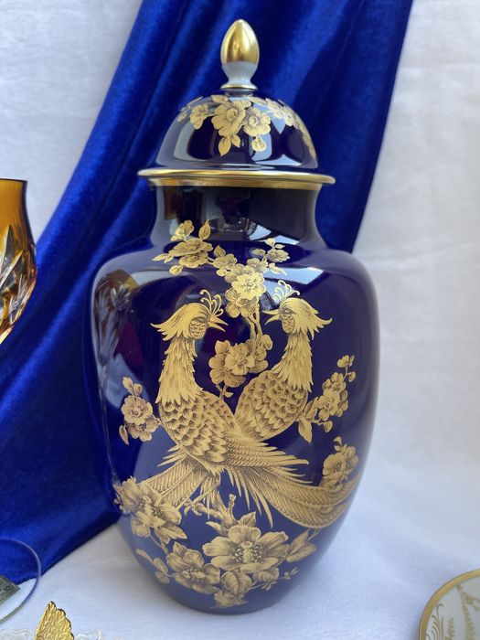 Вазы настоящий кобальт Kaiser,Royal KPM