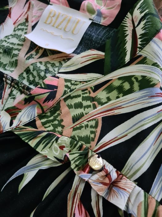 Bizuu długa sukienka maxi luźny krój S