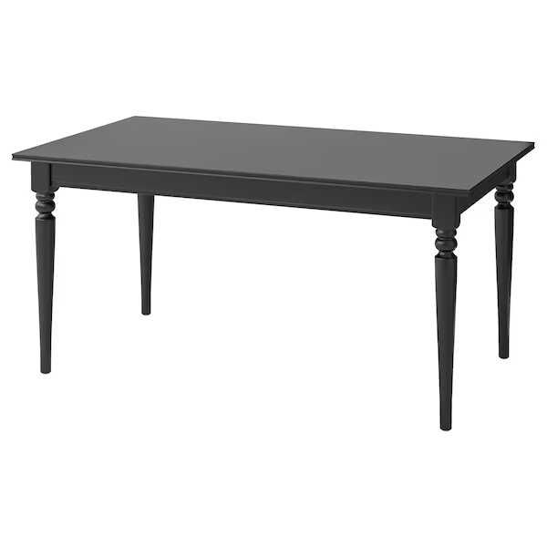 INGATORP Stół rozkładany Ikea czarny 155/215x87 nowy w kartonach